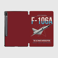 Thumbnail for F-106A Delta Dart design on dark red samsung tablet tablet case