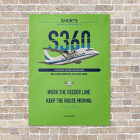 Thumbnail for Shorts 360-300 vertical canvas print - no frame - light green background