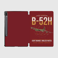 Thumbnail for B-52H Stratofortress design on dark red samsung tablet tablet case