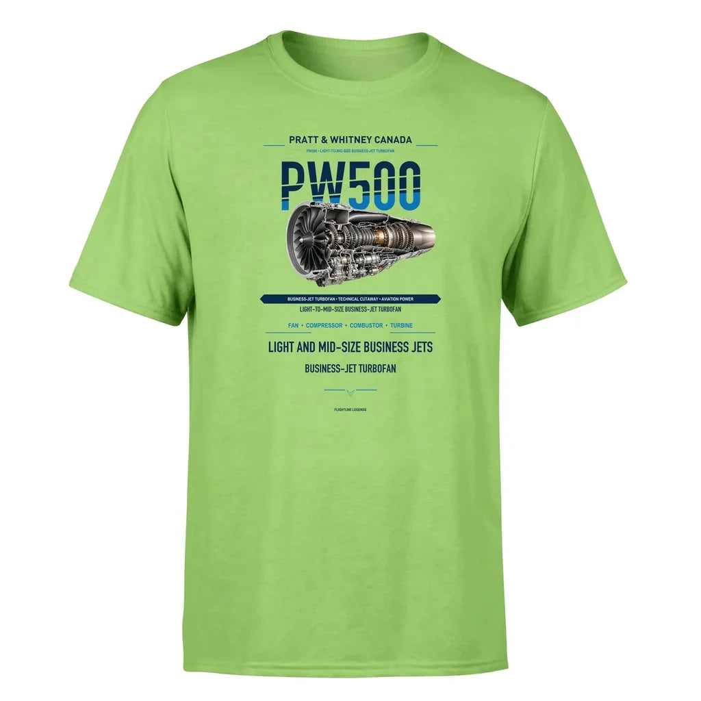 PW500 design on light green single side