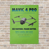 Thumbnail for DJI Mavic 4 Pro vertical canvas print - no frame - light green background