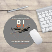 Thumbnail for Avro Lancaster B I design on gray round mouse pad