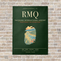 Thumbnail for Taichung International Airport RMQ - Canvas Framed - Dark Green