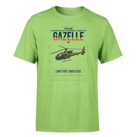 Thumbnail for Westland Gazelle AH1 design on light green t-shirt, single-side print