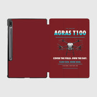 Thumbnail for DJI Agras T100 design on dark red samsung tablet tablet case