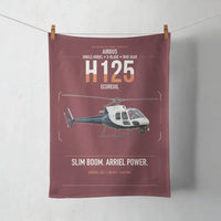 Thumbnail for Airbus H125 design on dark red towel
