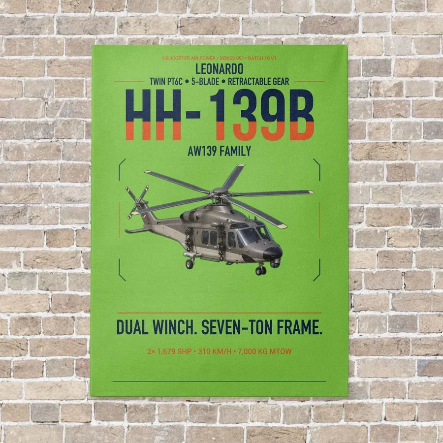 Leonardo HH-139B vertical canvas print - no frame - light green background