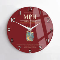 Thumbnail for Godofredo P. Ramos Airport Boracay Caticlan MPH Wall-Clock No-Frame - Dark Red