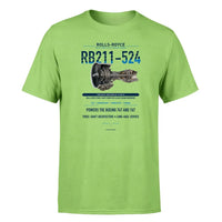 Thumbnail for RB211-524 design on light green single side