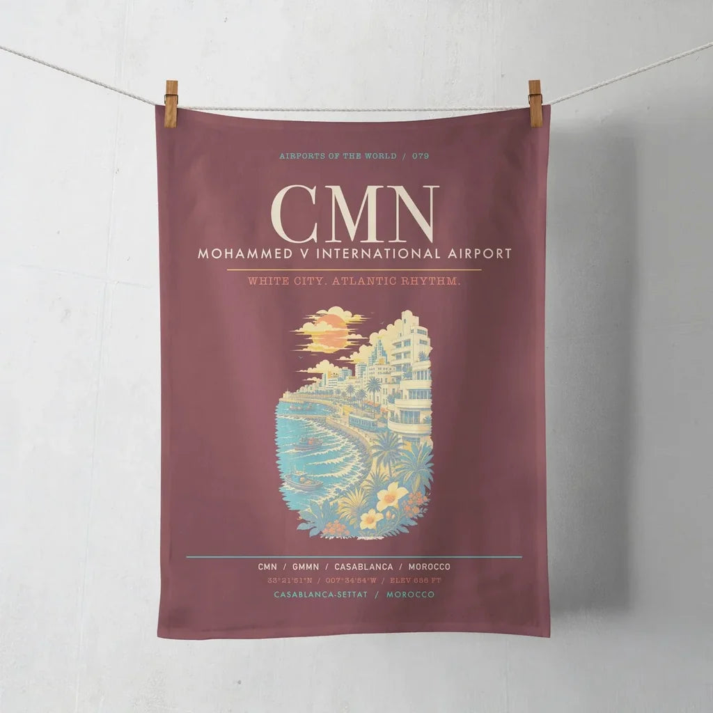 Casablanca Mohammed V International Airport CMN - Dark Red