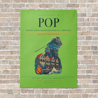 Thumbnail for Gregorio Luperón International Airport POP — Puerto Plata vertical canvas print - no frame - light green background