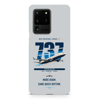 Thumbnail for Boeing 737 MAX 9 design on samsung case - light gray