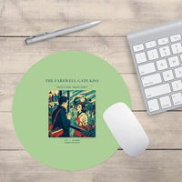 Thumbnail for VINTAGE G4380 - The Farewell Gate Kiss - Designed Mouse Pads design on lightgreen round