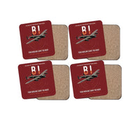 Thumbnail for Avro Lancaster B I design on dark red 4 pieces set coaster