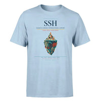 Thumbnail for Sharm El Sheikh International Airport (SSH) T-Shirt single-side front print in Light Blue | sharm-el-sheikh-international-airport-ssh-double-side-t-shirt
