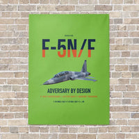 Thumbnail for F-5N F Adversary vertical canvas print - no frame - light green background