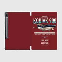 Thumbnail for Daher Kodiak 900 design on dark red samsung tablet tablet case