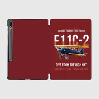 Thumbnail for F11C-2 Goshawk Dive from the High Hat design on dark red samsung tablet tablet case