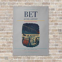 Thumbnail for Bethel Airport BET - Canvas No Frame - Light Gray