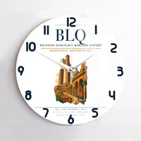 Thumbnail for Bologna Guglielmo Marconi Airport BLQ Wall-Clock No-Frame - White