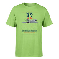 Thumbnail for Avro Vulcan B2 design on light green t-shirt, single-side print