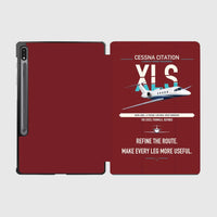 Thumbnail for Cessna Citation XLS design on dark red samsung tablet tablet case