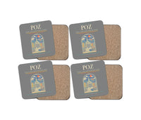 Thumbnail for Poznan - awica Henryk Wieniawski Airport POZ Coaster 4-Pieces-Set - Gray