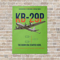 Thumbnail for KB-29P SUPERFORTRESS vertical canvas print - no frame - light green background