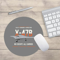 Thumbnail for X-47B UCAS-D Carrier Wing Without a Cockpit design on gray round mouse pad