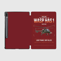 Thumbnail for Westland Wasp HAS1 design on dark red samsung tablet tablet case