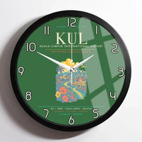 Thumbnail for Kuala Lumpur International Airport KUL Wall-Clock Framed - Green