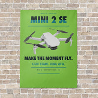 Thumbnail for DJI Mini 2 SE vertical canvas print - no frame - light green background