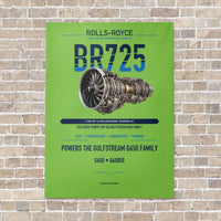 Thumbnail for BR725 vertical canvas print - no frame - light green background