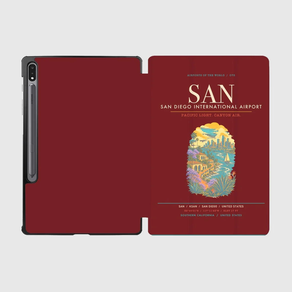San Diego International Airport SAN - Dark Red