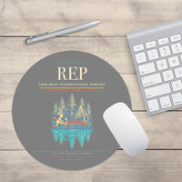 Thumbnail for Siem Reap International Airport (REP) design on gray round mouse pad