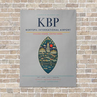 Thumbnail for Boryspil International Airport KBP - Canvas No Frame - Light Gray