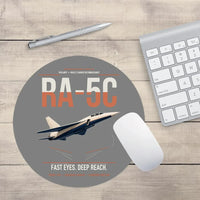 Thumbnail for RA-5C Vigilante design on gray round mouse pad