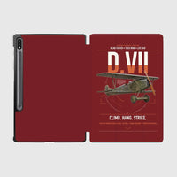 Thumbnail for Fokker D.VII design on dark red samsung tablet tablet case
