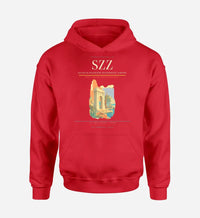 Thumbnail for Szczecin-Goleniów Solidarność Airport (SZZ) design on red hoodie single-side print
