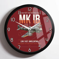 Thumbnail for Hawker Typhoon Mk IB design on dark red framed wall clock
