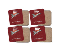 Thumbnail for Dassault Mirage IIIC design on dark red 4 pieces set coaster