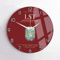 Thumbnail for Launceston Airport LST Wall-Clock No-Frame - Dark Red