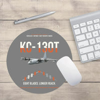 Thumbnail for KC-130T NP2000 design on gray round mouse pad