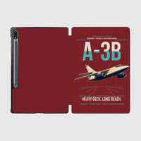 Thumbnail for A-3B Skywarrior design on dark red samsung tablet tablet case
