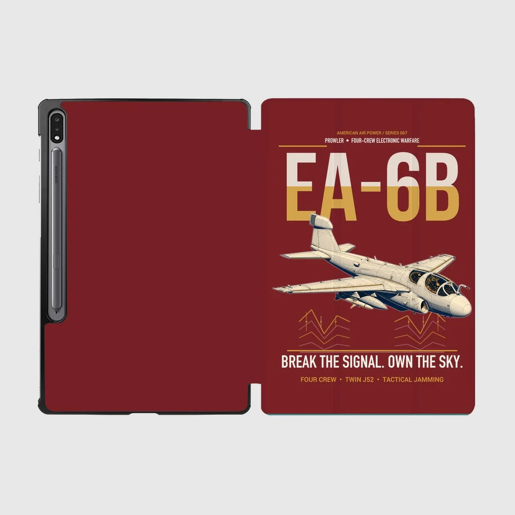 EA-6B Prowler design on dark red samsung tablet tablet case