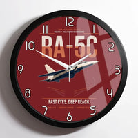 Thumbnail for RA-5C Vigilante design on dark red framed wall clock