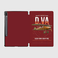 Thumbnail for Albatros D.Va design on dark red samsung tablet tablet case