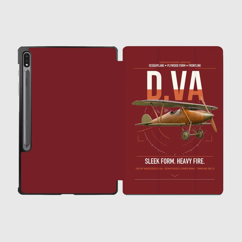 Albatros D.Va design on dark red samsung tablet tablet case