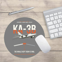 Thumbnail for KA-3B Skywarrior design on gray round mouse pad