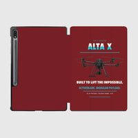 Thumbnail for Freefly Alta X design on dark red samsung tablet tablet case